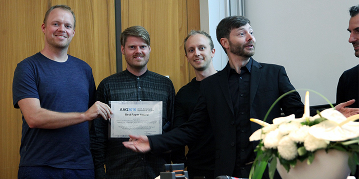 En gruppe forskere fra DTU Compute har sammen med arkitekter fra tegnestuen 3XN og virksomheden Odico netop modtaget prisen Best Paper Award til konferencen Architectual Geometry 2016 (AAG2016).