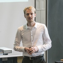 Mikkel Rykær Kraglund at his PhD defense 13/10 2017