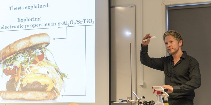 Dennis Christensen at his PhD defense 12 October 2017