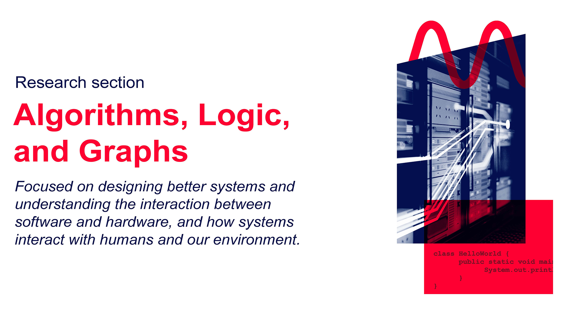 Section for Algorithms, Logic and Graphs
