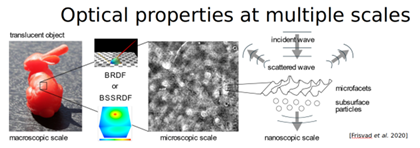 This image is a screenshot from “Jeppe Revall Frisvad, Søren Alkærsig Jensen, Jonas Skovlund Madsen, António Correia, Li Yang, Søren Kimmer Schou Gregersen, Youri Meuret, and Poul-Erik Hansen. Survey of models for acquiring the optical properties of translucent materials. Computer Graphics Forum (EG 2020) 39(2), pp. 729–755 . May 2020”.