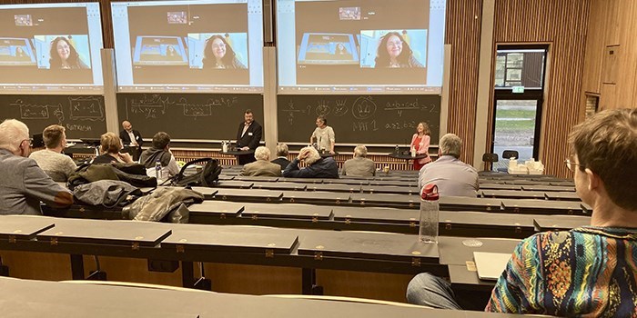 Matematik 1 på DTU Compute markerede 20 års jubilæum med seminar den 9. december 2021. Foto: Hanne Kokkegård, DTU Compute
