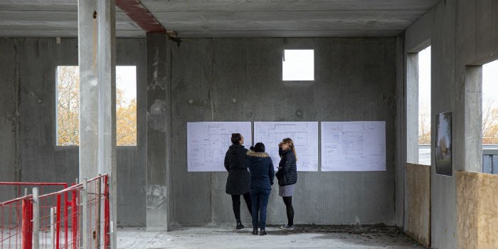 Rejsegilde på udbygningen af DTU Skylab november 2019. Foto: KONTRAFRAME